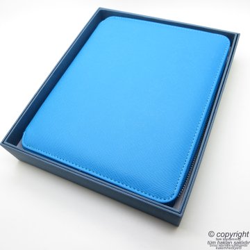 İsme Özel Fermuarlı Folder Tarihsiz Organizer ve Scrikss Kalem 15x21 | Turkuaz