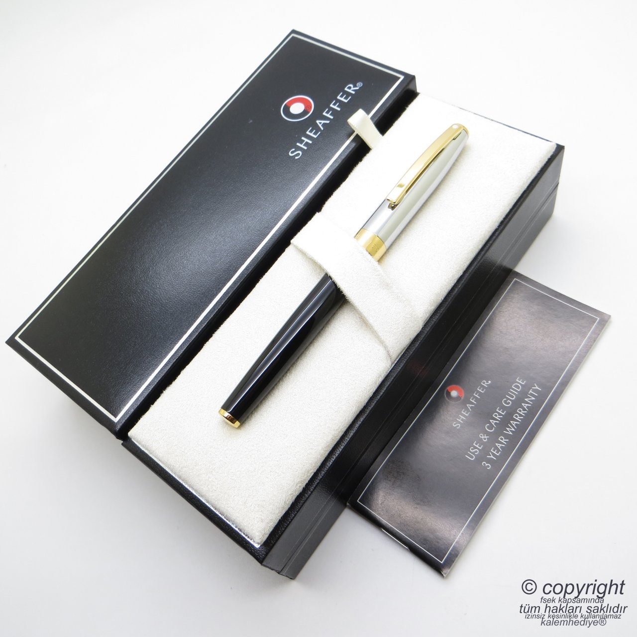 Sheaffer Krom Altın Sagaris Dolma Kalem | İsme Özel Kalem
