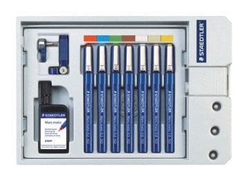Staedtler 700 S7 Mars Matic 7'Li Teknik Çizim Kalem Seti ( 0.2, 0.3, 0.4, 0.5, 0.6, 0.8, 1.0 mm)