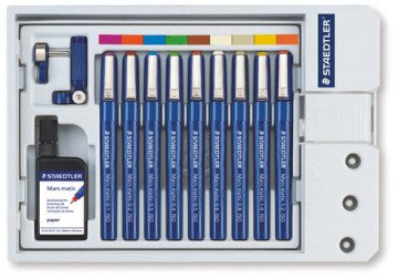 Staedtler 700 S9 Mars Matic 9'Lu Teknik Çizim Kalem Seti ( 0.1, 0.2, 0.3, 0.4, 0.5, 0.6, 0.8, 1.0, 1.2mm )