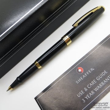 Sheaffer 9471-1 Siyah Altın Sagaris Roller Kalem | İsme Özel Kalem