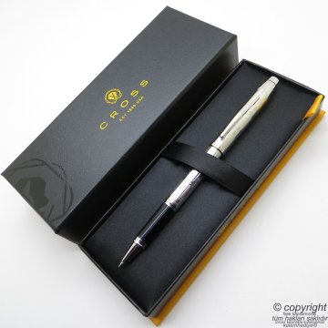 Cross Art Deco İşlemeli Platinum Roller Kalem | İsme Özel Kalem