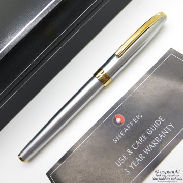 Sheaffer Sagaris Mat Krom Altın Dolma Kalem | İsme Özel Kalem