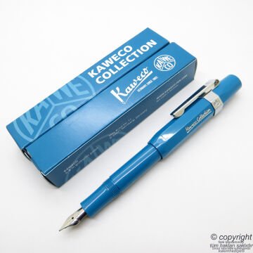 Kaweco 10002334 Klasik Sport Collection Cyan Blue Dolma Kalem Medium | İsme Özel Kalem