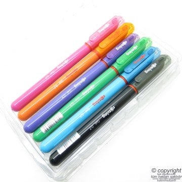 Rotring Jel Mürekkepli Roller Kalem 6'lı Karışık Renk Set