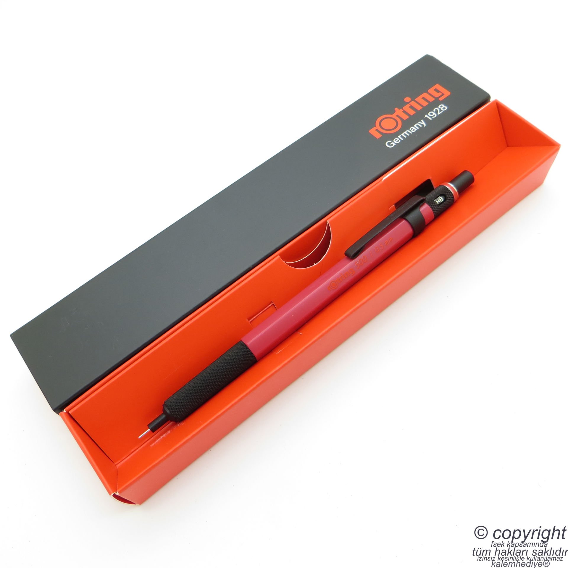 Rotring 500 Kırmızı 0.5 Mekanik Kurşun Kalem | İsme Özel Kalem