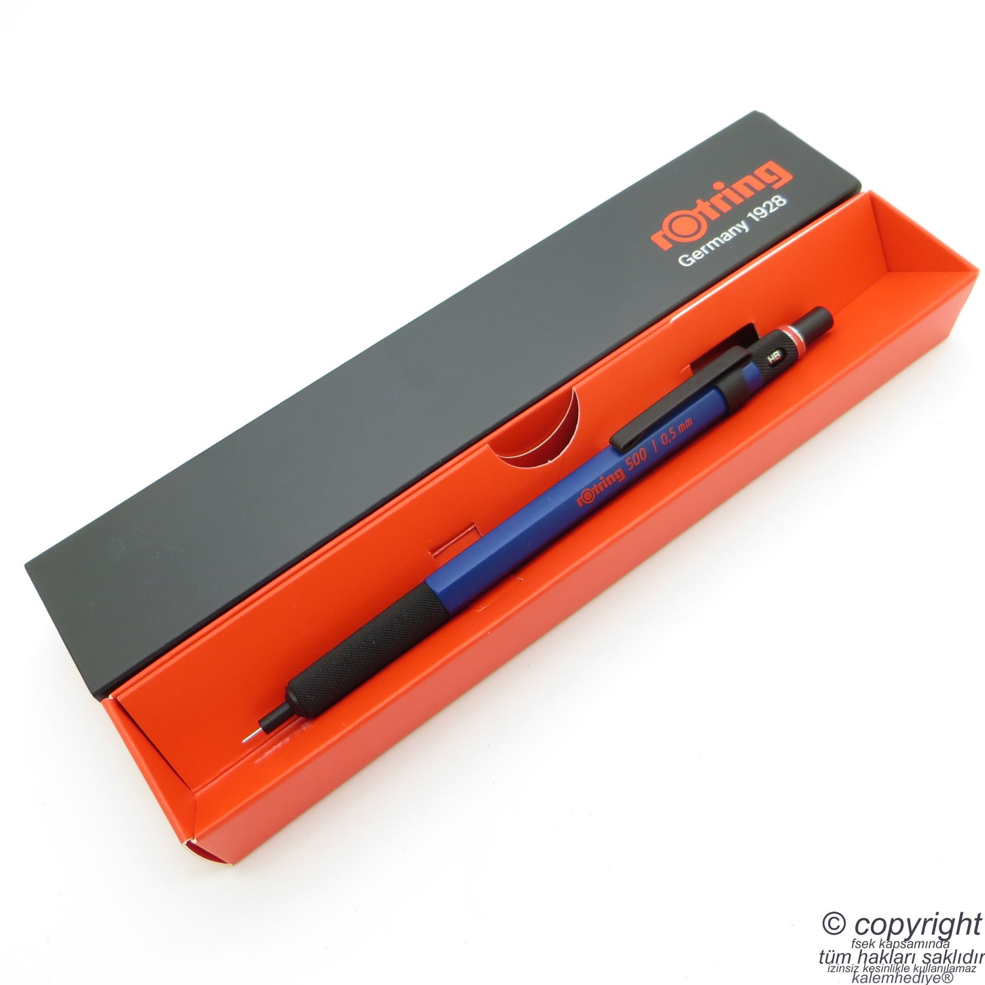 Rotring 500 Mavi 0.5 Mekanik Kurşun Kalem | İsme Özel Kalem