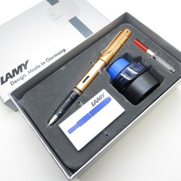 Lamy Al Star Bronz Dolma Kalem + Piston + Mürekkep + Kartuş | Lamy Kalem | Hepsi İsme Özel