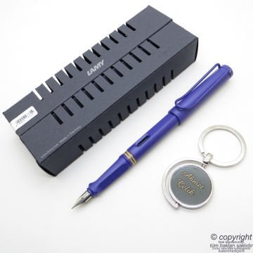 Lamy Safari Candy Dolma Kalem Violet + Anahtarlık | Lamy Kalem | Hepsi İsme Özel
