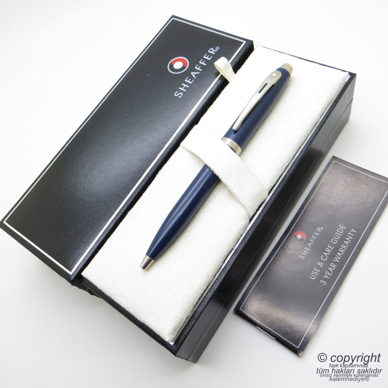 Sheaffer 100 Mat Lacivert Tükenmez Kalem | İsme Özel Kalem