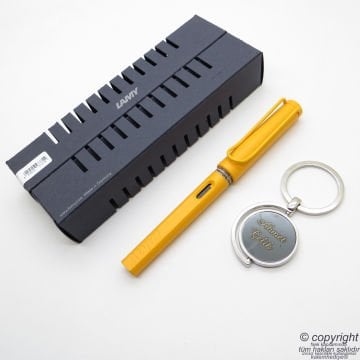 Lamy Safari Candy Dolma Kalem Mango + Anahtarlık | Lamy Kalem | Hepsi İsme Özel