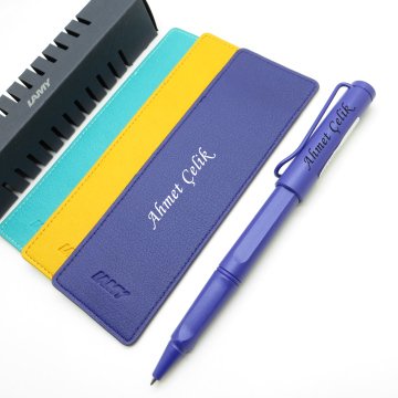 Lamy Safari Roller Kalem Violet + Kalem Kılıfı | Lamy Kalem | Hepsi İsme Özel