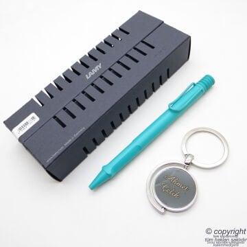 Lamy Safari Tükenmez Kalem Aqua + Kalem Kılıfı | Lamy Kalem | Hepsi İsme Özel
