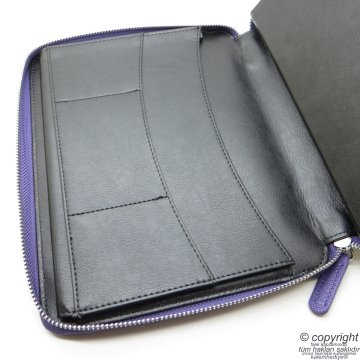 İsme Özel Fermuarlı Folder Tarihsiz Organizer ve Mor Roller Kalem 15x21 | Mor