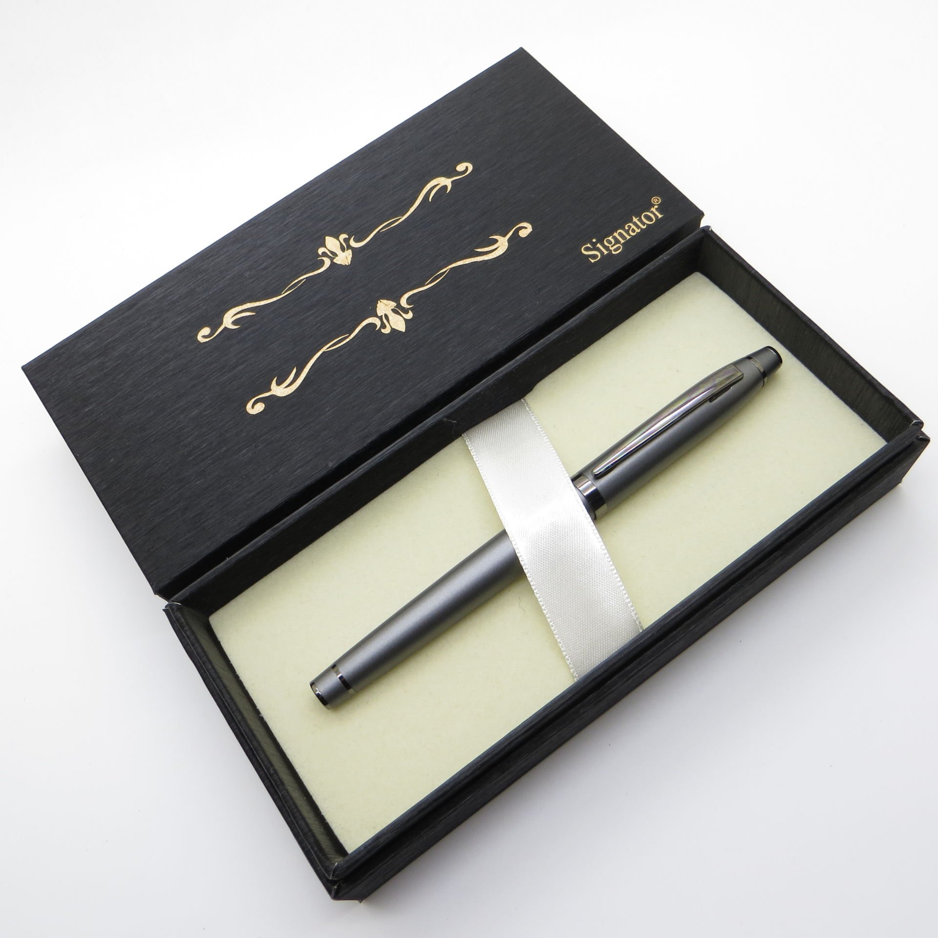 Signator® S290 Titanyum Mat Füme Roller Kalem | İsme Özel Kalem | Hediyelik Kalem
