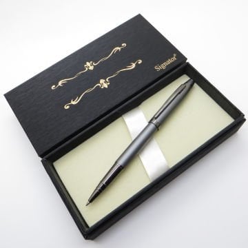 Signator® S290 Titanyum Mat Füme Roller Kalem | İsme Özel Kalem | Hediyelik Kalem