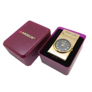 Ardeur® Altair Golden Kişiye Özel İsimli Çakmak Saatli | Hediyelik Kutusunda