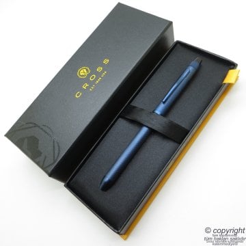 Cross Tech3+ PVD Kaplama Mavi Multifonksiyon & Stylus Kalem | Cross Kalem | İsme Özel Kalem