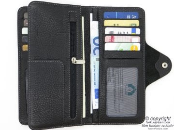 Hakiki Deri Cüzdan | İsme Özel Cüzdan | 18,5x9 | TM 1640-1 Hediyelik Cüzdan