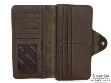 Hakiki Deri Cüzdan | İsme Özel Cüzdan | 18,5x9 | TM 1640-2 Hediyelik Cüzdan