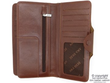 Hakiki Deri Cüzdan | İsme Özel Cüzdan | 18,5x9 | TM 1640-4 Hediyelik Cüzdan