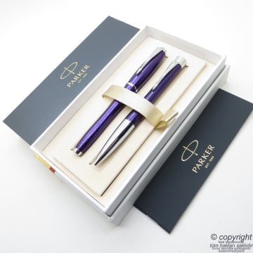 Parker Urban Premium Mor Dolma Kalem + Tükenmez Kalem Set | İsme Özel Kalem | Hediyelik Kalem
