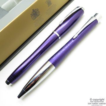 Parker Urban Premium Mor Dolma Kalem + Tükenmez Kalem Set | İsme Özel Kalem | Hediyelik Kalem