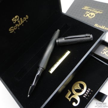 Scrikss Heritage 50.Yıl Roller Kalem Mat Siyah | Scrikss Kalem | İsme Özel Kalem | Hediyelik Kalem