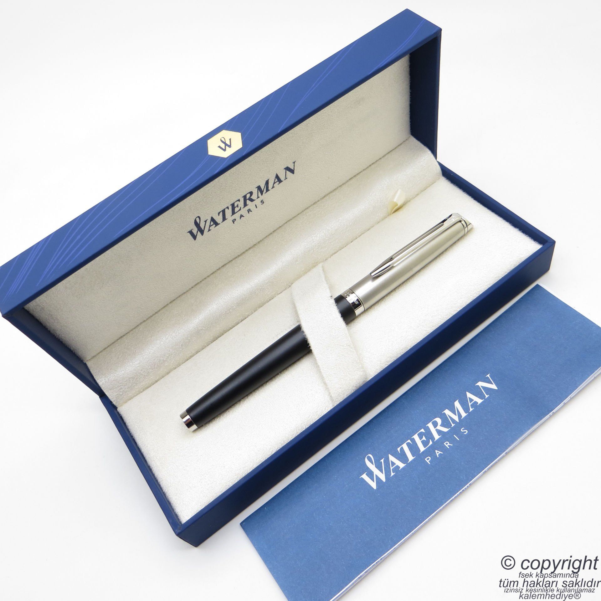 Waterman Hemisphere Essential Siyah CT Roller Kalem | İsme Özel Kalem | Hediye Kalem