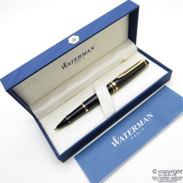 Waterman Expert Lake Siyah Altın Roller Kalem | İsme Özel Kalem | Hediye Kalem