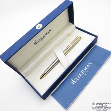 Waterman Hemisphere Gold Krom SS GT Tükenmez Kalem | İsme Özel Kalem | Hediye Kalem