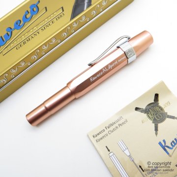 Kaweco 10001245 Al Sport Rose Gold Dolma Kalem Medium Uç | İsme Özel Kalem