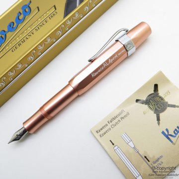 Kaweco 10001245 Al Sport Rose Gold Dolma Kalem Medium Uç | İsme Özel Kalem