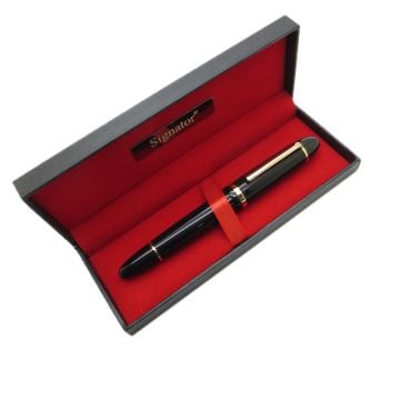 Signator® T401 Siyah Altın Dolma Kalem | İsme Özel Kalem | Hediyelik Kalem