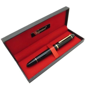 Signator® T401 Siyah Altın Dolma Kalem | İsme Özel Kalem | Hediyelik Kalem
