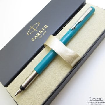 Parker Vector Turkuaz Dolma Kalem | İsme Özel Kalem | Hediyelik Kalem