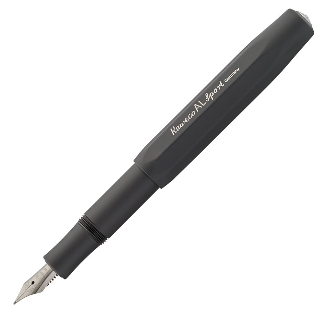 Kaweco 10000095 Al Sport Metal Siyah Dolma Kalem Medium Uç | İsme Özel Kalem