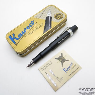 Kaweco 10000095 Al Sport Metal Siyah Dolma Kalem Medium Uç | İsme Özel Kalem