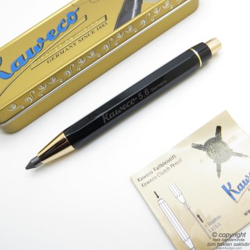 Kaweco Sketch Up 10000945 5.6 Versatil Kalem Siyah Altın | İsme Özel Kalem