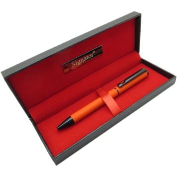 Signator® T408 Turuncu Tükenmez Kalem | İsme Özel Kalem | Hediyelik Kalem