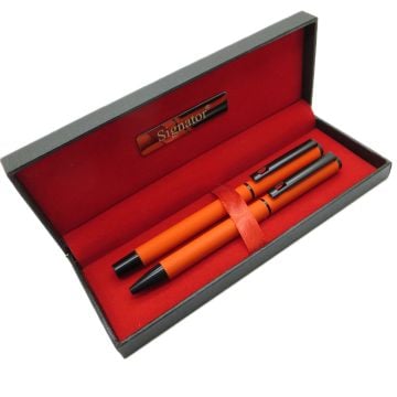 Signator® T410 Turuncu Kalem Seti | İsme Özel Kalem | Hediyelik Kalem