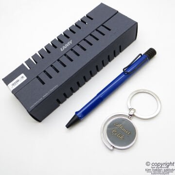 Lamy Safari Tükenmez Kalem Parlak Mavi + Kalem Kılıfı | Lamy Kalem | Hepsi İsme Özel