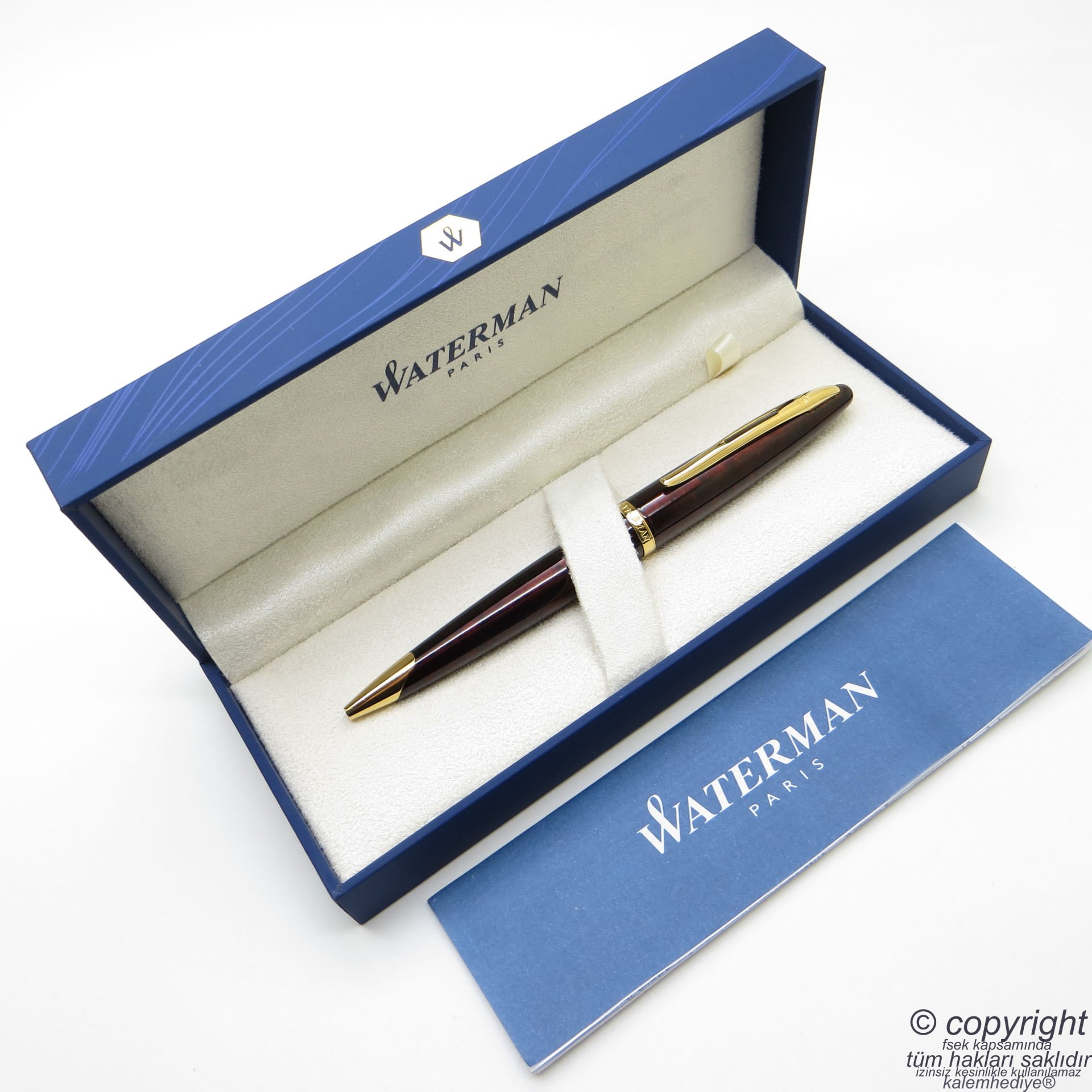 Waterman Carene Marine Amber GT Tükenmez Kalem | İsme Özel Kalem | Hediye Kalem