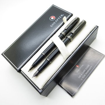 Sheaffer Prelude Titanyum Siyah Dolma Kalem + Roller Kalem | İsme Özel Kalem