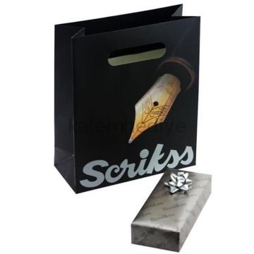 Scrikss 711L GoldKrom Tükenmez + Versatil Kalem Seti | Scrikss Venüs | İsme Özel Kalem | Hediye Kalem