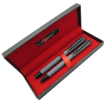 Signator® T416 Gri Kalem Seti | İsme Özel Kalem | Hediyelik Kalem
