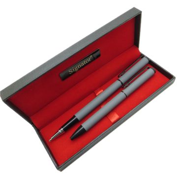 Signator® T416 Gri Kalem Seti | İsme Özel Kalem | Hediyelik Kalem