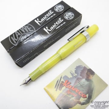 Kaweco 10001835 Frosted Sport Dolma Kalem Açık Sarı | İsme Özel Kalem