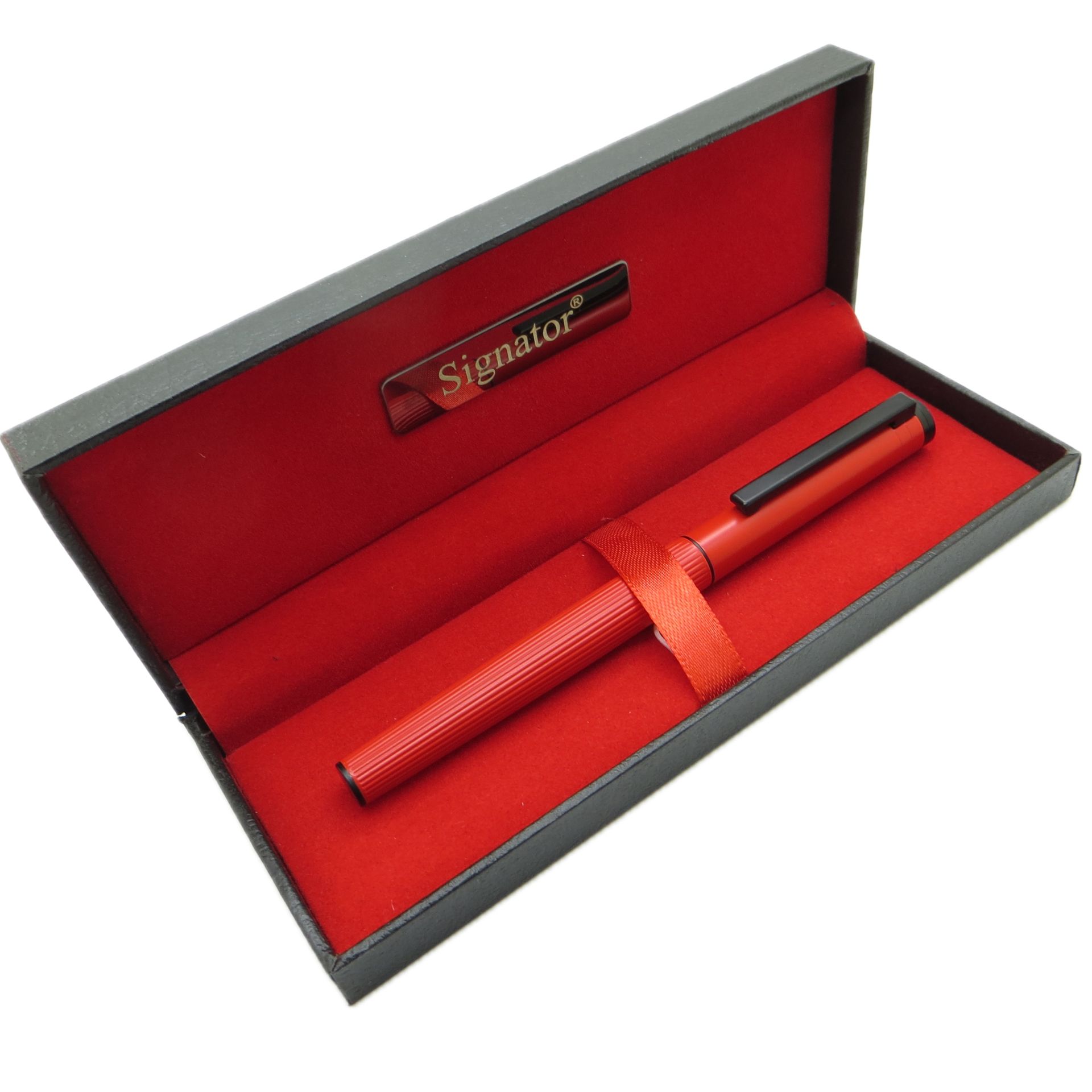 Signator® T421 Kırmızı Siyah Roller Kalem | İsme Özel Kalem | Hediyelik Kalem