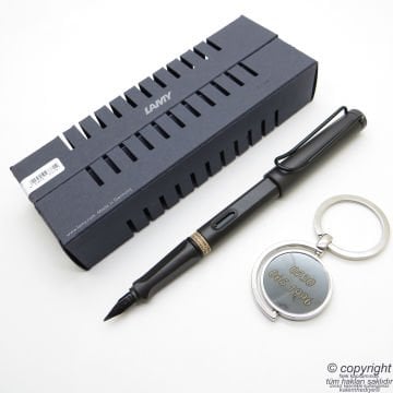 Lamy Safari Dolma Kalem Mat Siyah + Anahtarlık | Lamy Kalem | Hepsi İsme Özel